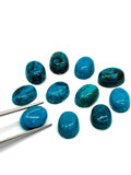 Blue Opalina Oval Cabs -8x10mm ,7x9mm, 6x8mm Natural Opalina Cabochons - Pack of 5 Piece Origin chili- AAA Quality