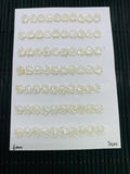 White MOP Flower Cabs • 6 mm Size • Pack of 6 pcs • AAA Quality• Mother of Pearl Cabochons
