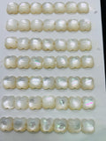 White MOP Clover Cabs • mm Size • Pack of 5 pcs • AAA Quality • Mother of Pearl Cabochons