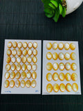 Yellow MOP Oval Cabs • 10X14/ 12X16 mm Size • AAA Quality • Mother of Pearl Cabochons