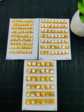 Yellow MOP Square Cabs • 6/8/10 mm Size • AAA Quality • Mother of Pearl Cabochons