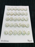 Shiva Shell Pear Cabs • 10x13 mm Size • Pack of 4 pcs • AAA Quality • Shiva Shell Cabochons