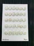 Shiva Shell Pear Cabs • 10x13 mm Size • Pack of 4 pcs • AAA Quality • Shiva Shell Cabochons