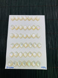 White MOP Marquise Cabs • 8x10 mm Size • Pack of 5 pcs • AAA Quality• Mother of Pearl Cabochons