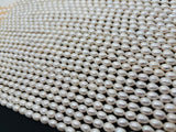 Pearl Rice 7x9 mm, 16 Inch Strand , Freshwater cultured Pearl, origin China, farming pearl.