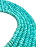 Peruvian Opal Roundel Beads, 12 mm Size • Length 14 Inch • AAA Quality • Origin Peru. dyed color opal