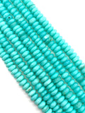 Peruvian Opal Roundel Beads, 12 mm Size • Length 14 Inch • AAA Quality • Origin Peru. dyed color opal