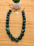 Kyanite Bicolor Round Beads - 18 mm Size - Code #K2 - AAA Quality - Length 40 cm- Natural Kyanite Round Beads