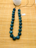 Kyanite Bicolor Round Beads - 19 mm Size - Code #K4 - AAA Quality - Length 40 cm- Natural Kyanite Round Beads