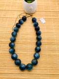 Kyanite Bicolor Round Beads - 19 mm Size - Code #K5 - AAA Quality - Length 40 cm- Natural Kyanite Round Beads
