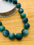 Kyanite Bicolor Round Beads - 20 mm Size - Code #K7 - AAA Quality - Length 40 cm- Natural Kyanite Round Beads