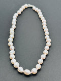Freshwater Pearl Baroque Shape Necklace, small size , Fine Quality for pearl necklace, AAA Quality .Pearl Baroque shape, hand knotted