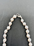 Freshwater Pearl Baroque Shape Necklace, small size , Fine Quality for pearl necklace, AAA Quality .Pearl Baroque shape, hand knotted