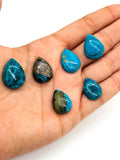 Blue Opalina Pear Cabs - Natural Opalina Cabochons - Origin chili- AAA Quality