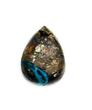 Blue Opalina Pear Cabs - Natural Opalina Cabochons - Origin chili- AAA Quality