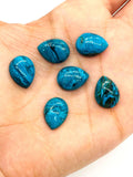 Blue Opalina Pear Cabs-Size 12x16 MM - Natural Opalina Cabochons - Pack of 1 Piece Origin chili- AAA Quality