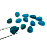 Blue Opalina Pear Cabs-Size 7x10 MM - Natural Opalina Cabochons - Pack of 4 Piece Origin chili- AAA Quality
