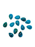 Blue Opalina Pear Cabs-Size 6x9 MM - Natural Opalina Cabochons - Pack of 5 Piece Origin chili- AAA Quality