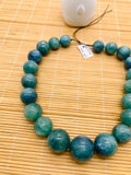 Kyanite Bicolor Round Beads - 16-23 mm Size - Code #K11 - AAA Quality - Length 40 cm- Natural Kyanite Round Beads