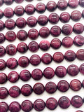 4 mm Purple Spiny Oyster Shell Round Cabs • Pack of 5 Pcs • AAA Quality • Natural Spiny Oyster Shell Cabochon