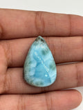 Larimar Cabochon. CODE L16-L20 • AAA Quality • Natural Larimar Pear Cabochon • Larimar Cabs