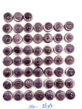 10MM Wampum Quahog Shell Round Cabs • Pack of 4 Piece • AAA Quality • Natural Wampum Shell Cabochon • Purple Color• Flat Back