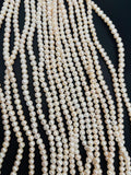 White Freshwater Pearl Potato shape . size 7-8 MM , Cultured Pearl . Length 16 Inch