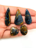 Pietersite Cabochon-Code #S36 - S40- Natural gemstone cabochon- Pietersite Loose Stone - Pietersite Cabs