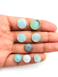 Peruvian Opal Cabochon•13-12-11-10 MM • AAA Quality • Weight 6.1 gm Natural Peru Opal Cabs • Origin- Peru