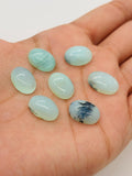 Peruvian Opal Cabochon• SIZE 10X14 MM • Pack of 7 pcs. AAA Quality • Natural Peru Opal Cabs • Origin- Peru