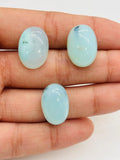 Peruvian Opal Cabochon• size 12-13X18 MM • Pack of 3 pcs. AAA Quality • Natural Peru Opal Cabs • Origin- Peru