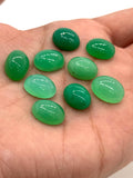 Chrysoprase Cabs 10x13 mm size , Chrysoprase Cabochon. Pack of 4 Pcs - Chrysoprase Oval Cabs-