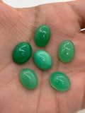 Chrysoprase Cabs ,Size 11x15,14x10 mm Chrysoprase Cabochon- Chrysoprase Cabs-