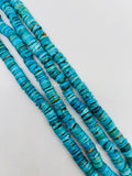 Turquoise Heishi Beads - 10 mm Size - AAA Quality - 16 Inch Length- Natural Turquoise beads, Anhui mines.