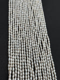 Pearl Rice 2-2.5MM Beads, 16 Inch Strand , Freshwater cultured Pearl, small size pearl.