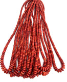 Coral Roundel beads 4-10 mm size - Length 40 cm - Natural Color Coral Roundel beads.