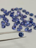 Tanzanite Faceted 5MM Round, -Good Quality Natural Tanzanite Cut stone,Pack of 1 PCs. origin Tanzania