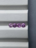 4 mm Pink Sapphire Round Diamond cut Faceted AAA - Code # P4- Pack of 1 Piece- Natural Pink Sapphire Loose Gemstone - AAA Quality