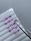 1 Pc 3.5 mm Pink Sapphire Round Diamond cut Faceted AAA - Code # A1- Medium Pink Color- Natural Pink Sapphire Loose Gemstone - AAA Quality