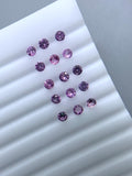 1 Pc 3.5 mm Pink Sapphire Round Diamond cut Faceted AAA - Code # A1- Medium Pink Color- Natural Pink Sapphire Loose Gemstone - AAA Quality