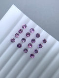1 Pc 3.5 mm Pink Sapphire Round Diamond cut Faceted AAA - Code # A3- Good Pink Color- Natural Pink Sapphire Loose Gemstone - AAA Quality