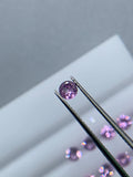 3 mm Pink Sapphire Round Diamond Cut Faceted - Code # B1- Medium Pink Color -Natural Pink Sapphire Loose Gemstone - AAA Quality- Qty 2 Pc