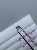 2.5 mm Pink Sapphire Round Diamond Cut Faceted - Code # C3- Medium Pink Color -Natural Pink Sapphire Loose Gemstone - AAA Quality- Qty 4 Pcs