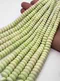 Lemon Chrysoprase 6-14mm Roundel Beads • AAA Quality • 100% Natural Lemon Chrysoprase Roundel Beads • Origin Australia