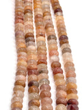 Multi Golden Rutile 10MM Roundel Beads • AAA Quality • Natural Rutilated Quartz Beads. length 16"