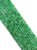 Green aventurine faceted Heishi 6 mm - AAA Quality- Faceted heishi/ Tyre beads - Length 14 Inch