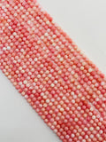 Queen Conch 4mm Shell Round Beads • • Length 16 inch • AAA Quality • Natural Pink Queen Conch Shell Beads