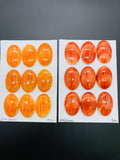 20X30 mm Spiny Oyster Shell Oval Cabs • Pack of 1 Pc • AAA Quality • Natural Shell Cabochon • Orange/Red Color