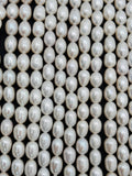 Pearl Rice 7x9 mm, 16 Inch Strand , Freshwater cultured Pearl, origin China, farming pearl.