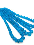 Peruvian Opal Roundel Beads, 8-15 mm Size Code 3 • Length 16 Inch • AAA Quality • Origin Peru, Transparent quality, dyed color Opal